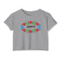 Festival Crop Top — Kikwetu Colorful Tribal Logo Women's Crop Tee