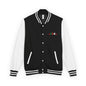 Letterman Jacket with Retro Red-Green Logo — Classic Varsity Style