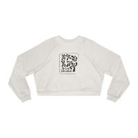 Cropped Pullover — Minimal Abstract Art "Ni God kila wakati''