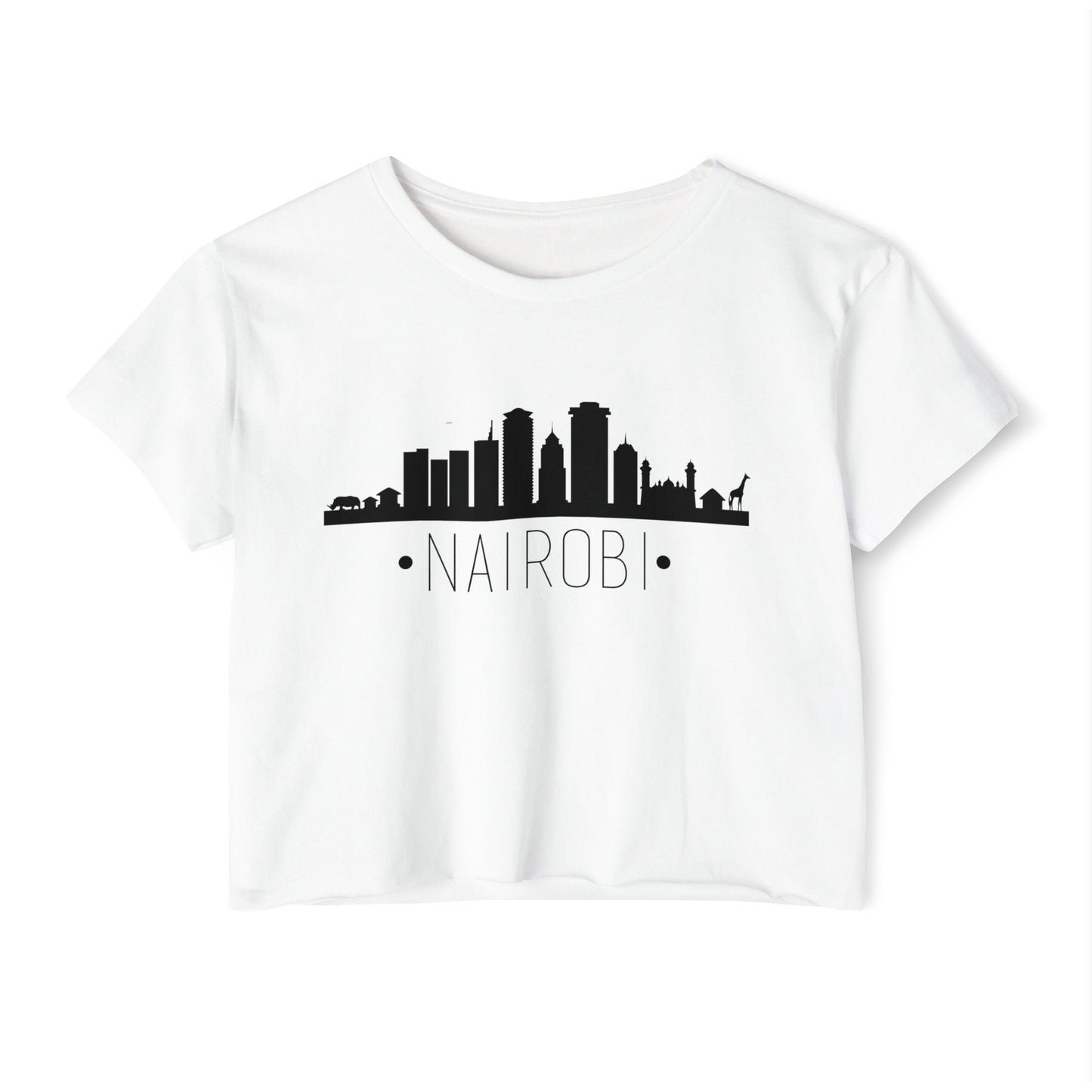 Nairobi Skyline Crop Top — Women's City Skyline Tee