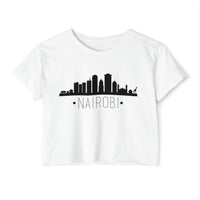 Nairobi Skyline Crop Top — Women's City Skyline Tee