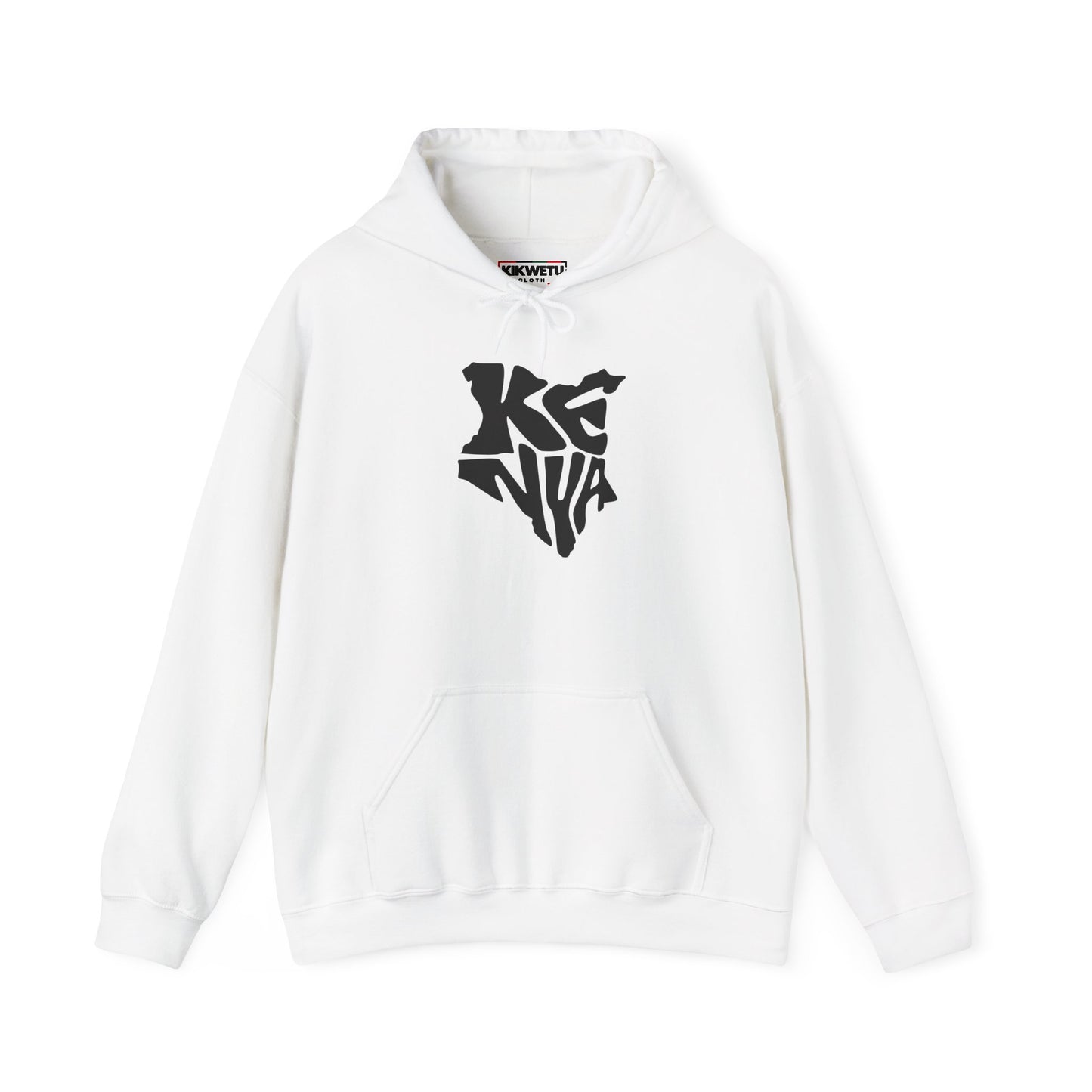 Kenya Outline Graphic Hoodie — Minimalist Map Logo Pullover