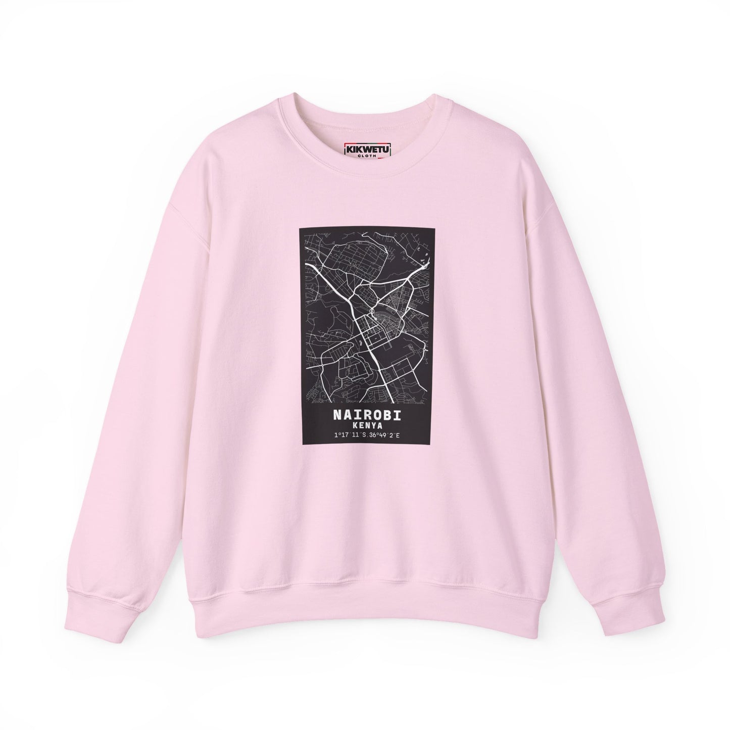 Nairobi city map Unisex Heavy Blend™ Crewneck Sweatshirt