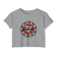Kenya Stamp Crop Top — Women's Festival Graphic Tee