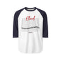Raglan Shirt — Eliud 'No Human  is Limited ' Graphic Baseball Tee