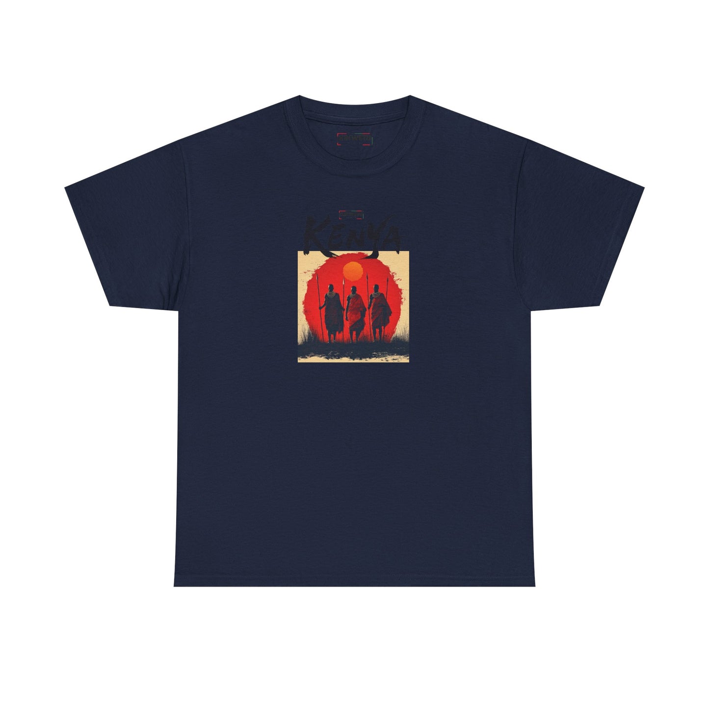 Kenya Sunset Tee — Safari Silhouette Graphic T-Shirt