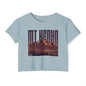 Mt. Kenya Sunrise Crop Top — Women's Festival Graphic Tee with Coordinates
