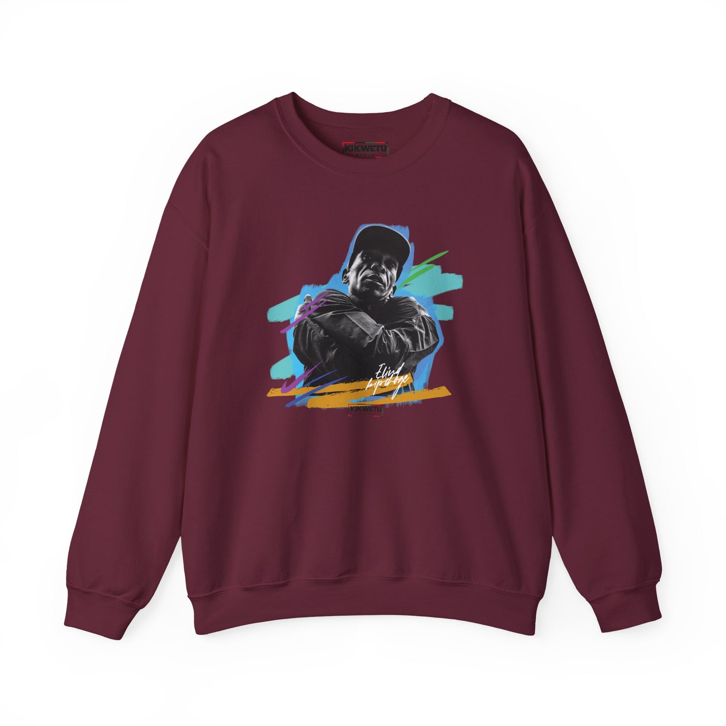 Crewneck Sweatshirt — Retro Hip-Hop Graphic "Legends Never Die"