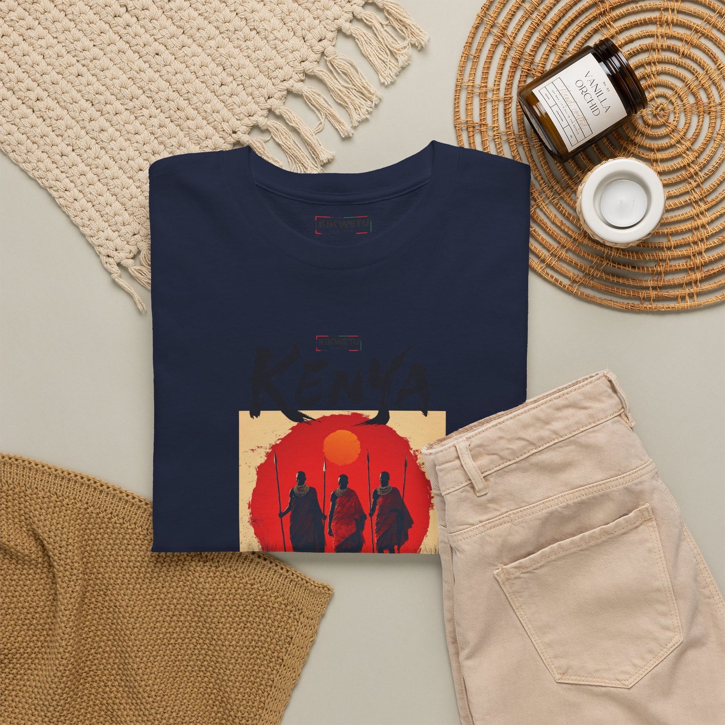 Kenya Sunset Tee — Safari Silhouette Graphic T-Shirt