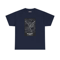 Nairobi City Map Tee — Minimalist Black & White Urban Map T-Shirt