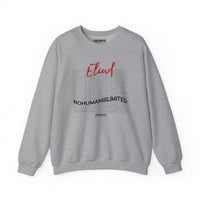 Crewneck Sweatshirt — Eliud 'No  Human Is Limited' Graphic Pullover