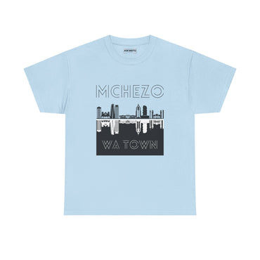 Mchezo Wa Town T-Shirt — Swahili City Skyline Graphic Tee