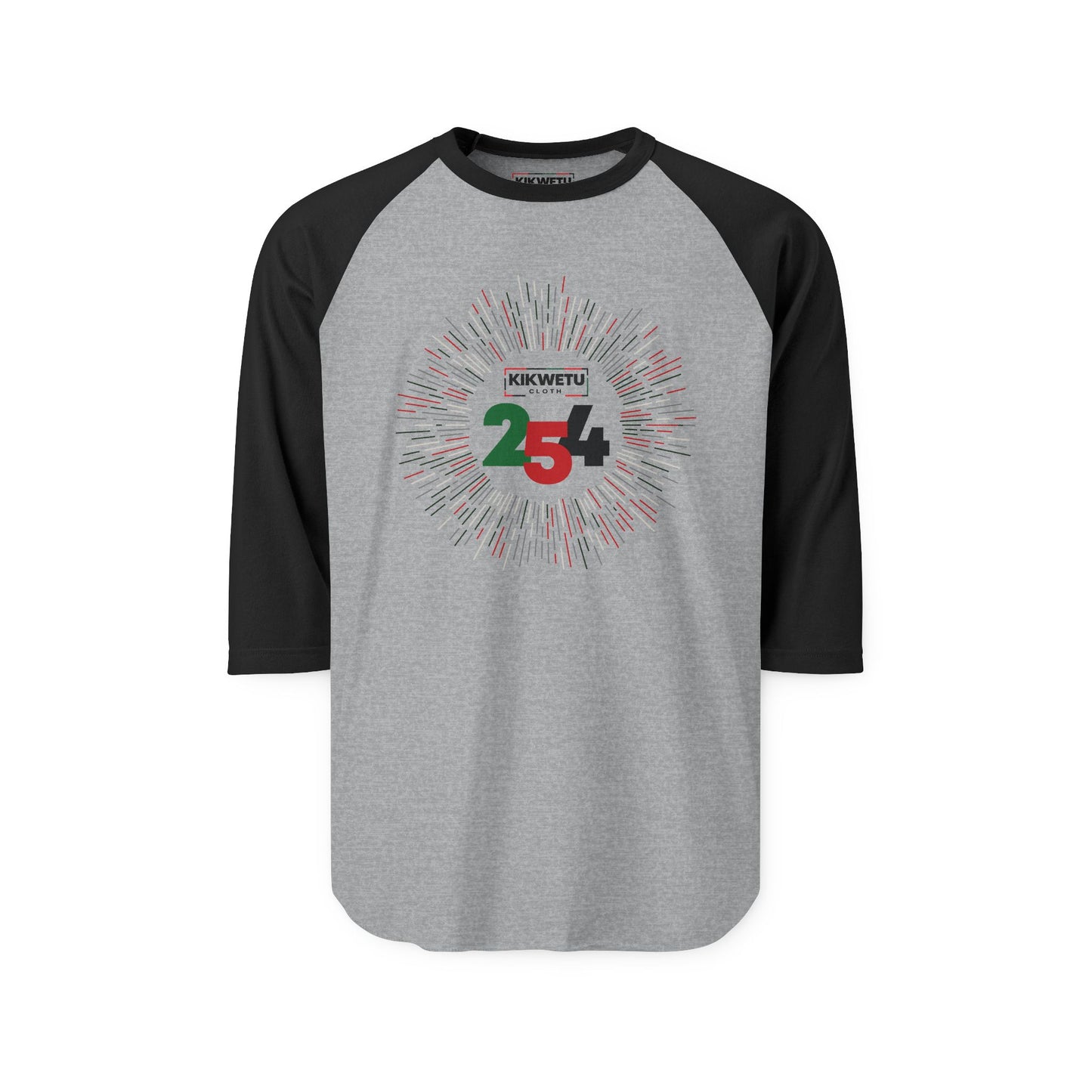 Kenya 254 Celebration Raglan Shirt — KIKWETU 254 Graphic Tee