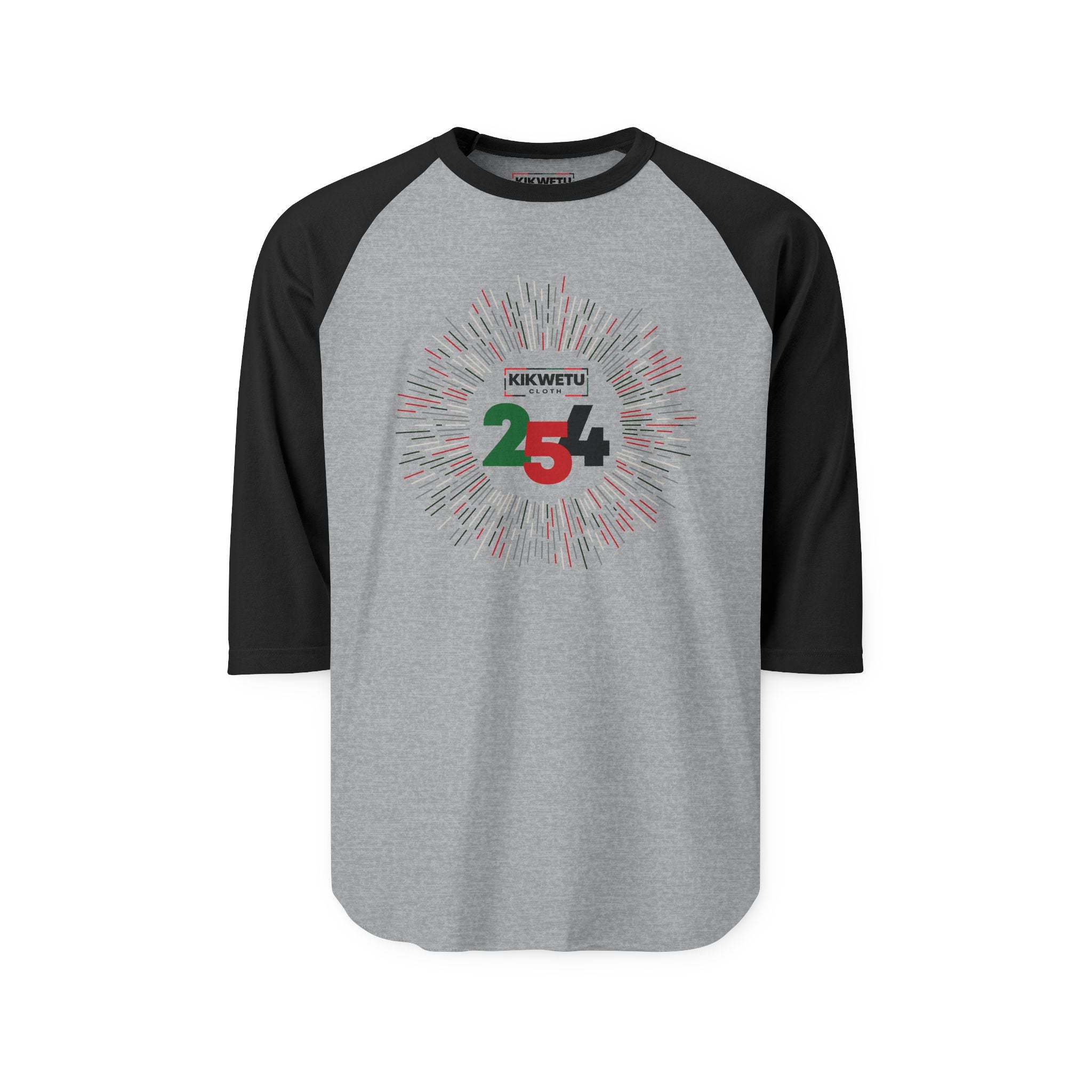 Kenya 254 Celebration Raglan Shirt — KIKWETU 254 Graphic Tee
