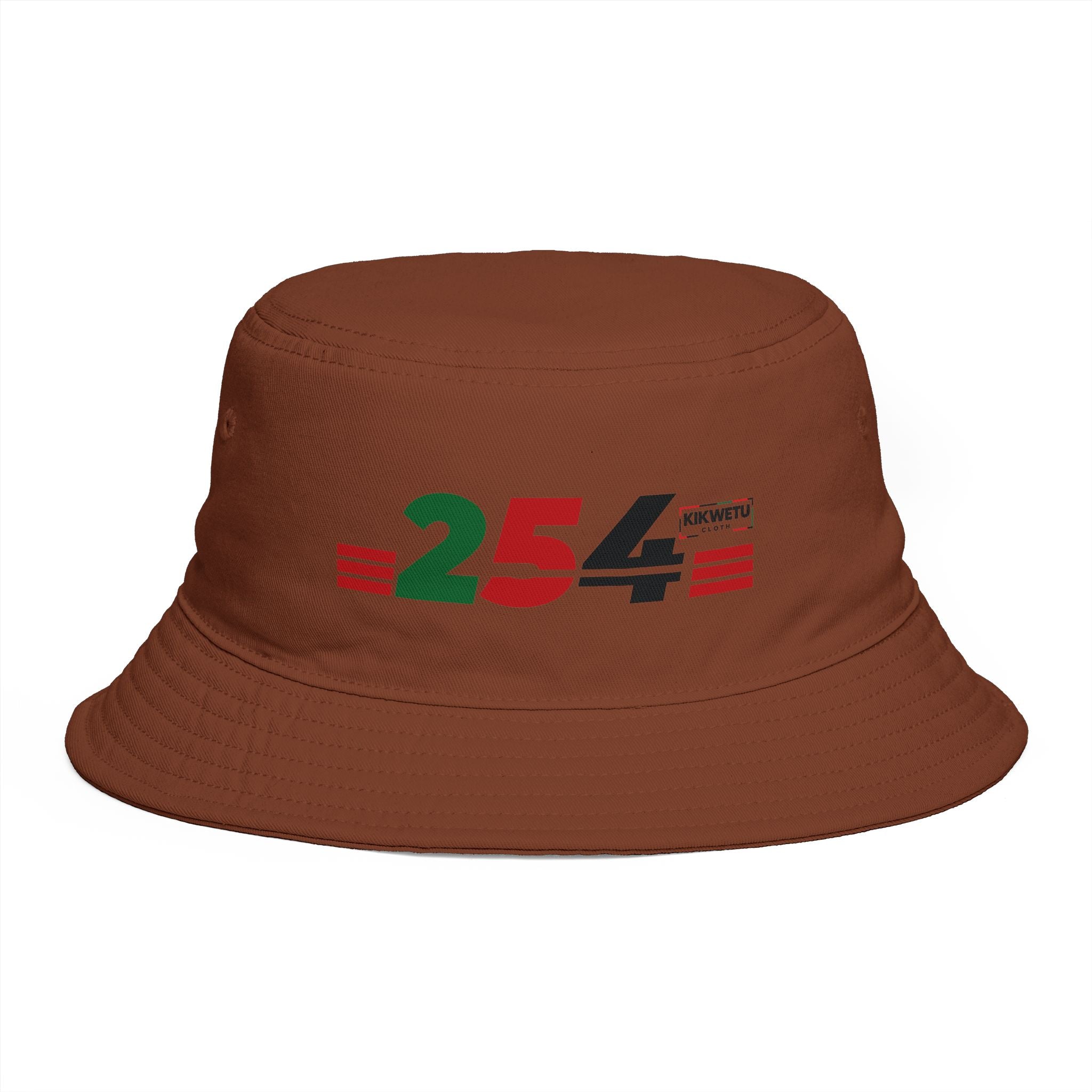 254 Retro Stripe Bucket Hat — Pan-African Colors Streetwear
