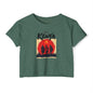 Kenya Sunset Crop Top — Tribal Silhouette Festival Tee