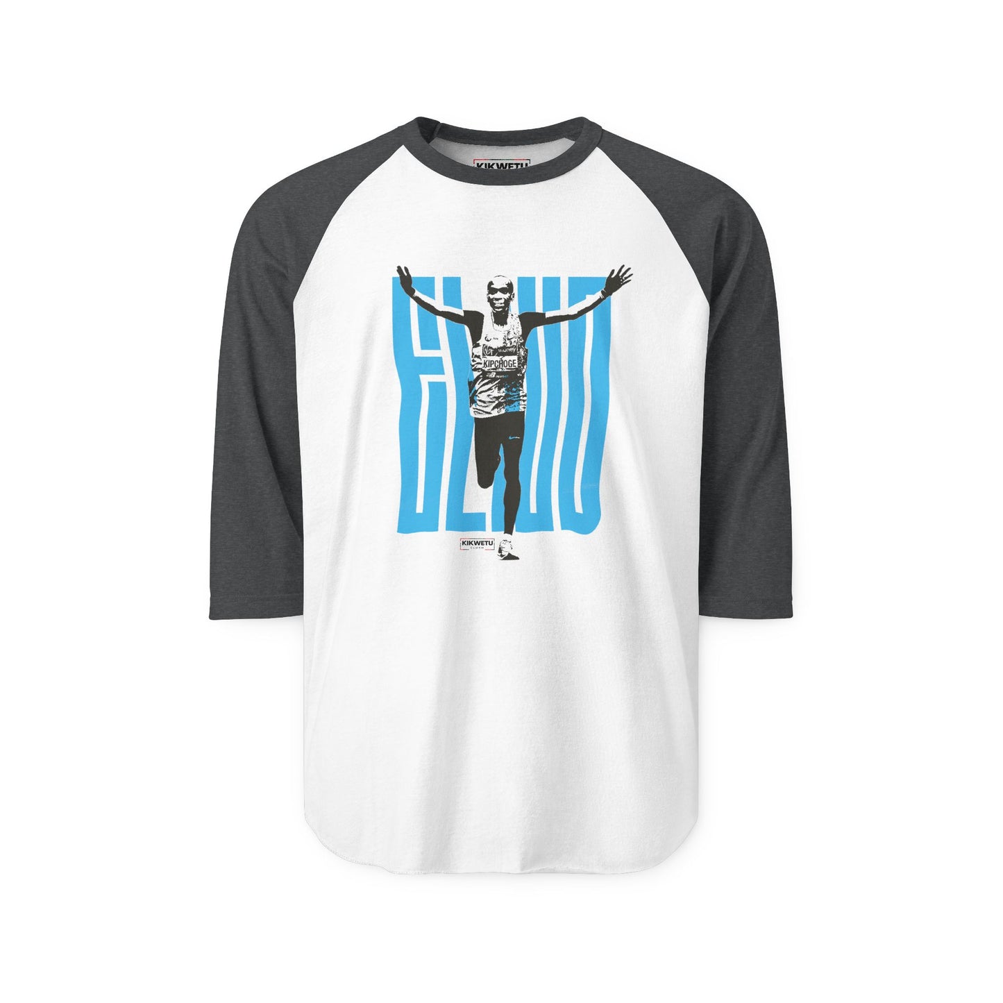 Retro Runner Raglan Shirt - 'Stay Strong' Victory Graphic